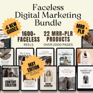 "Faceless Marketing Bundle – 22 MRR Products"