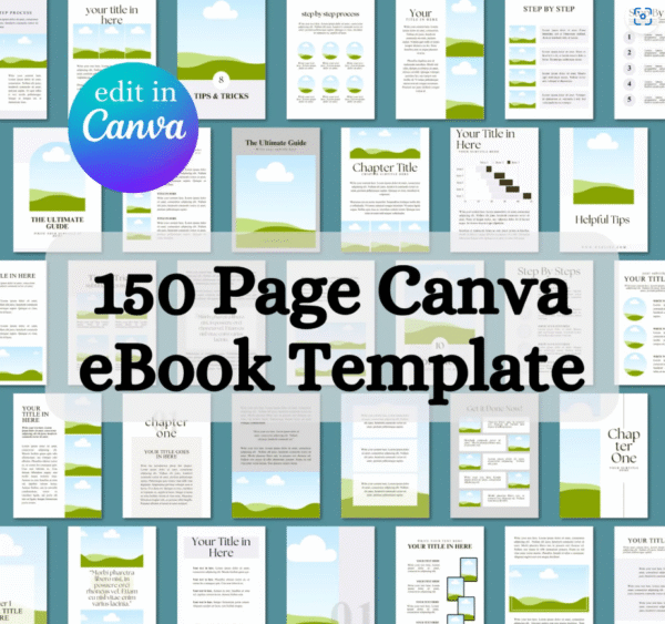 150 Canva eBook & Course Workbook Templates | Create Your Own eBooks Easily