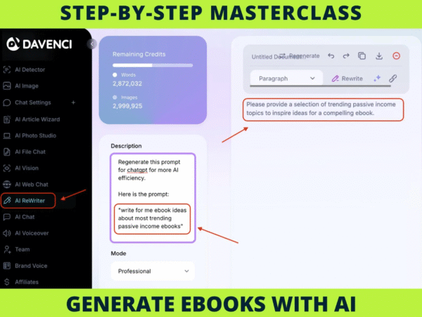 Masterclass: Create a Complete eBook with AI – Step-by-Step Video Guide - Image 2