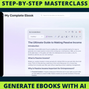 Masterclass: Create a Complete eBook with AI – Step-by-Step Video Guide