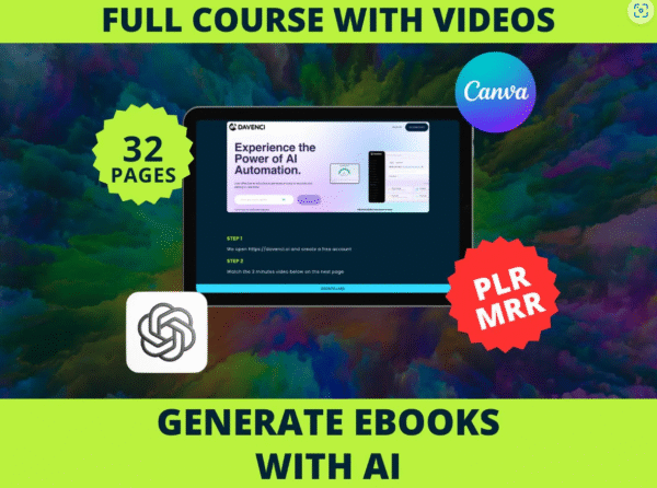 Masterclass: Create a Complete eBook with AI – Step-by-Step Video Guide