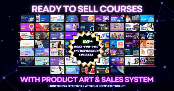 60+ DFY PLR Video Courses Bundle | Ready-to-Sell Funnels for Entrepreneurs